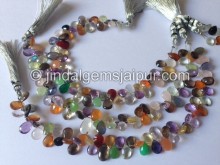 Multi Stone Faceted Pear